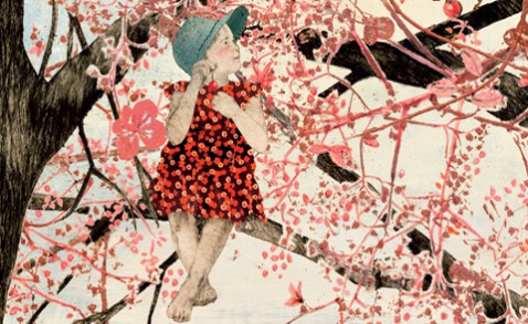 Detalj ur omslaget till "Mary och mormor". Massolit förlag.