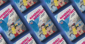 Omslag till Måndagsmonstret av Linn Bursell och Elin Fahlstedt. Norstedts förlag.