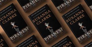 Omslag till Piranesi av Susanna Clarke. Bloomsbury publishing.